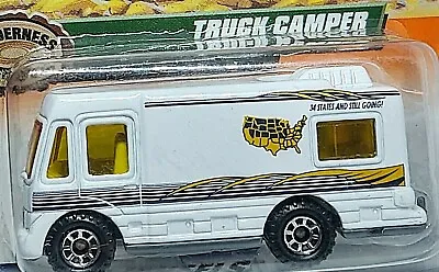 1999 MFG. MATCHBOX  Truck Camper Wilderness Adventure Series 34 States Done  B13 • $16.99