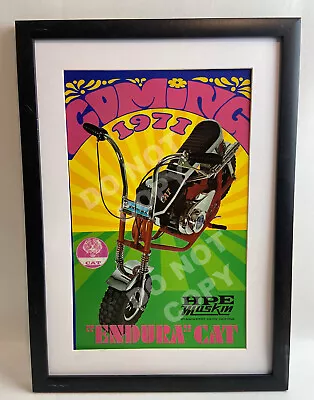 CAT Endura Vtg Mini Bike Poster 1971 11 X17   MiniBike Guide Magazine NO FRAME • $14.99