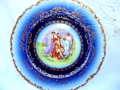 Porcelain Plate  Austria  Carlsbad Victoria   3 Graces & Man Center • $34.99