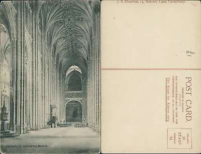 Canterbury Cathedral Nave E JG Charlton Local Publisher • £3.50