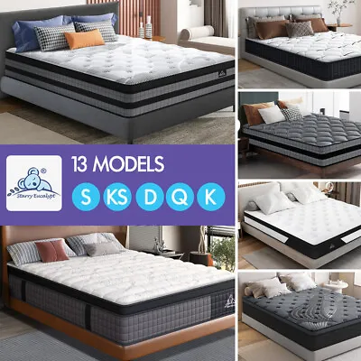 STARRY EUCALYPT Mattress Spring Latex Euro Top Bed Queen Double King Single • $119.95