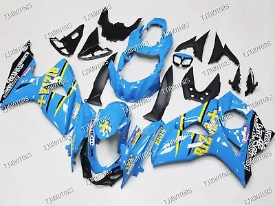 For GSXR1000 2009-2016 Blue Yellow Rizla ABS Injection Mold Bodywork Fairing Kit • $572