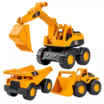 Digger Toy Inertia Driving Excavator For Kids Fun Freewheeling Vehicle Toys • $18.30