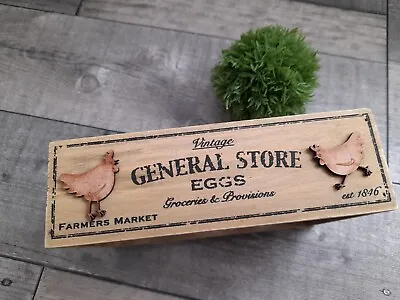 £12.85 • Buy Wooden Egg Storage Crate