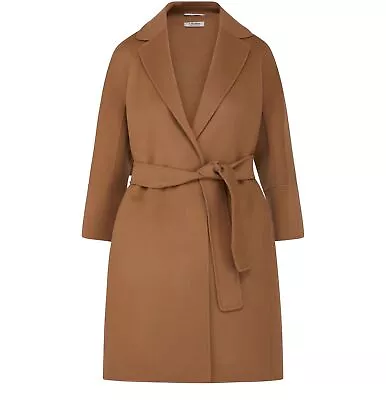 MAX MARA Women's Arona Camel Long Coat MSRP $1495 • $749.95