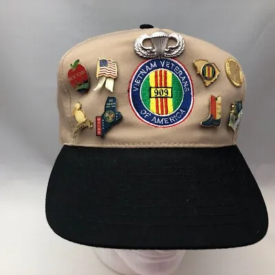 Vietnam Veterans Of America Snapback Hat Cap With Collector Pins VVA Chapter 909 • $17.97