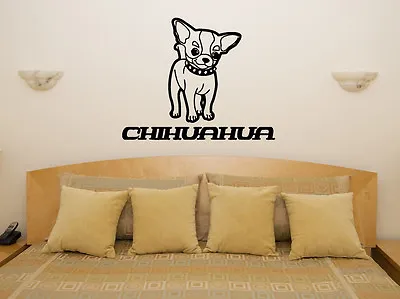 £44.77 • Buy Chihuahua Puppy Pet Living Room Dining Bedroom Decal Wall Art Sticker Picture