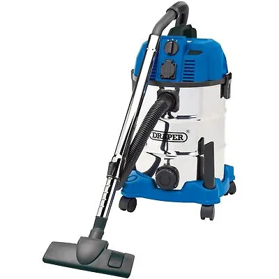 Draper 30L 1600W Wet And Dry Vacum Cleaner 230V Power Socket - 20529 • £98.96