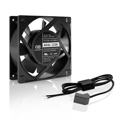 NEW 110 CFM Axial Muffin Fan Super Blower Fireplace 120mm AC 4  (HS1238A-W) • $15.99