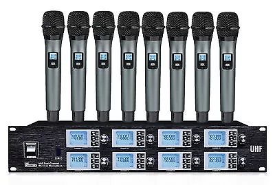 UHF 8 Channels Wireless Microphone Mic System PR-U8800SB  • $549