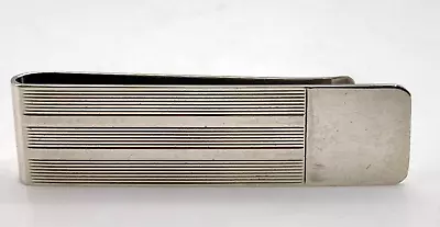 Vintage Signed Solid Sterling Silver Money Clip Suitable For Engraving • $25