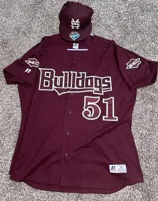 Mississippi State Bulldogs Men's XL SEC Baseball  Jersey & Game Hat Adidas • $175