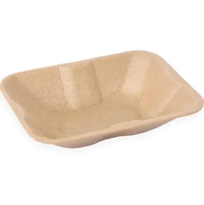 New CT1  Chippy Size Bagasse Chip Tray Takeaway  Small Size Trays Qty 25 Pack • £10