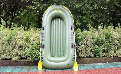 PVC 2/3/4 Person Fishing Swimming Water Sports Inflatable Boat Kayak Canoe Raft • $124.99