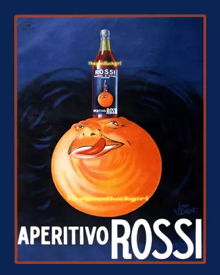 5x7 APERITIVO ROSSI Vintage French Alcohol Advertisement Art Print • $7.99