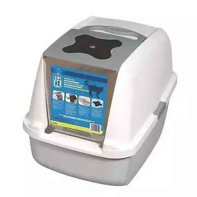 Catit Hooded Cat Litter Box • £0.01