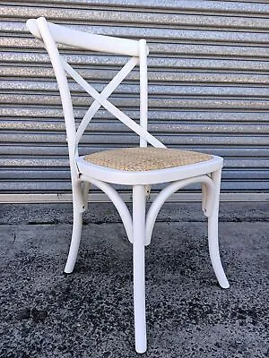 $130 • Buy New French Provincial Cross Back Dining Chair - Antique White