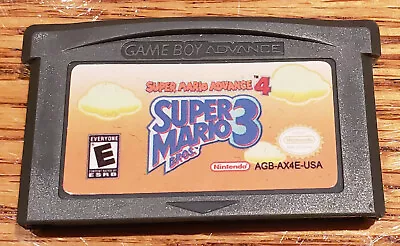 Super Mario Bros 3  Super Mario Advance 4 GBA Cart Gameboy Advance • $13.95