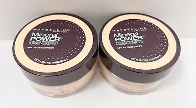 New (2) MAYBELLINE Mineral Power Powder Foundation - Classic Ivory - Travel X 2 • $24.99