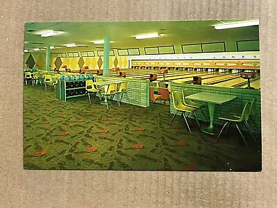 Postcard Bucyrus OH Ohio Suburban Lanes Bowling Alley Vintage PC • $5.99