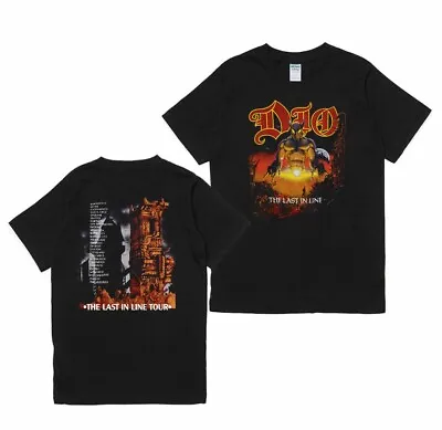 $21.99 • Buy HOT!! Dio Last In Line Tour 80s T Shirt Funny Black Vintage Gift Tee Size S-3XL