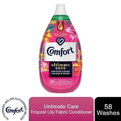 Comfort Fabric Conditioner Tropical Lily Ultra-concentrated 870 Ml - 58 Wash • £7.99