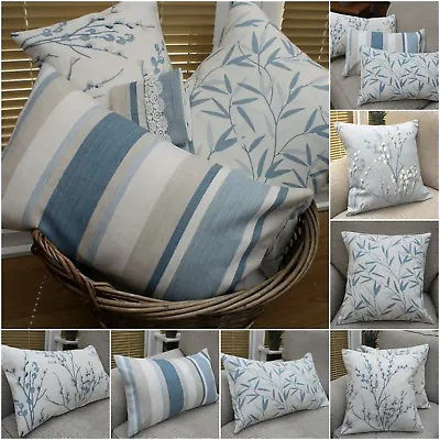 £11 • Buy Laura Ashley Cushion Covers Seaspray Awning Stripe Pussy Willow Various Sizes