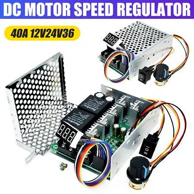 DC10V-55V 12V 24V 48V 60A PWM Motor Speed Controller CW CCW Reversible Switch AU • $23.17