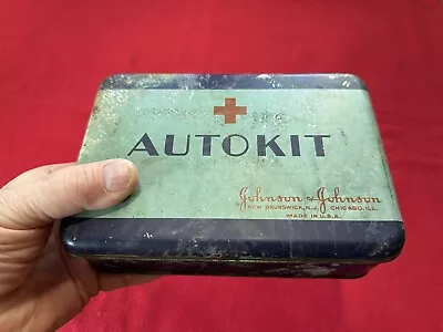 OLD TIME 1920s 30s COMPLETE AUTOMOBILE FIRST AID KIT FORD CHEVY DODGE OLD SKOOL! • $26