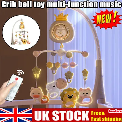 Baby Musical Crib Bed Bell Cot Mobile Dreams Light Nusery Lullaby Toy New UK • £21.99