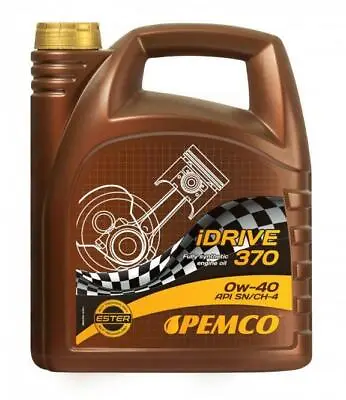 £16.99 • Buy 4L PEMCO IDRIVE 370 Fully Synthetic 0W-40 Engine Oil A3/B3/B4,API CN,MB 229.3 