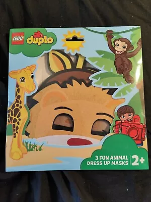 £2.99 • Buy Lego Duplo Fun Animal Dress Up Masks Set Of 3 Lion, Monkey & Giraffe New Unused