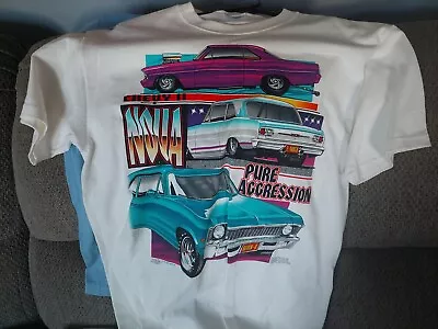 65 66 67 69  Nova SS Med T Shirt Pure Aggression Chevy 2 Prostreet Hotrod Hanes • $12.99