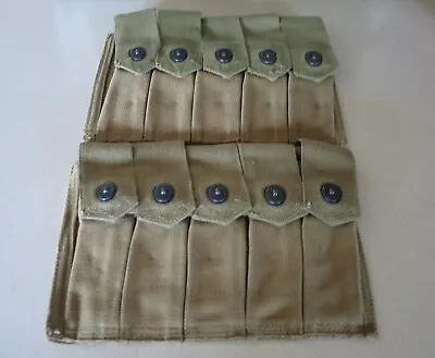 Wwii Us Army United States Army Five Cell Thompson Pouches • $9.99