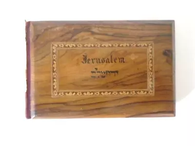 Jerusalem Wooden Album Book 1920's - Pressed Flowers From The Holy Land • £23.99