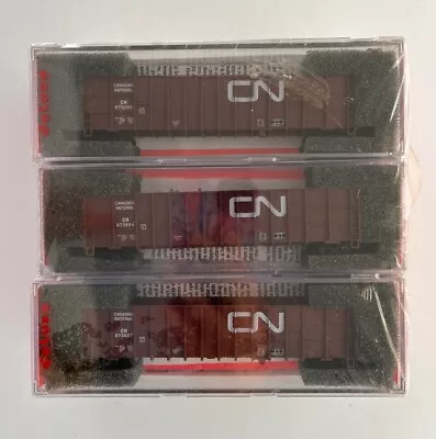 Set Of 6 N Scale Deluxe Innovations Canadian National 100T Wood Chip Car NOS • $76