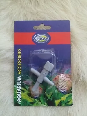 £2.25 • Buy Aqua Nova NV2 Air Line Control Valve Aquarium Fish Tank Push Fit 3 Way
