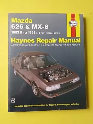Haynes Repair Manual 61041 Mazda 626 & MX-6 1983-1991 NEW SEALED • $8