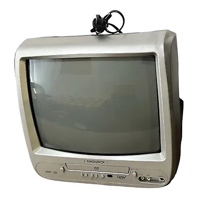 Magnavox 13” CRT TV DVD Combo CD130MW8 Retro Gaming Front A/V NO Remote • $129.87