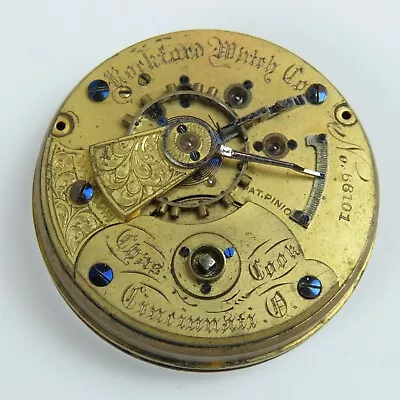 Rockford Watch Co. Transitional Gilt Private Label Pocket Watch Movement • $11.50
