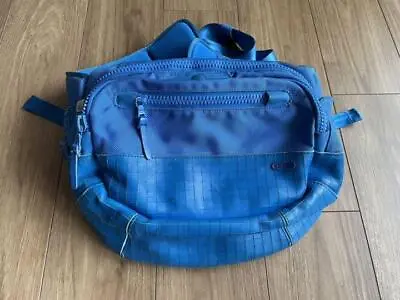VISVIM Authentic BALLISTIC LUMBAR 8L LATTICE Belt Bag Men Blue Used From Japan • $319.60
