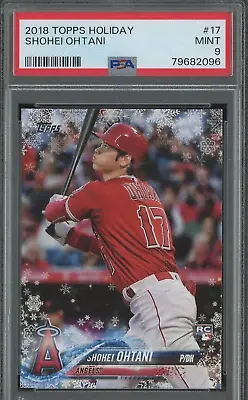 2018 Topps Holiday #17 Shohei Ohtani Rookie Card Psa 9 Mint Angels Hmw17 Dodgers • $149.95