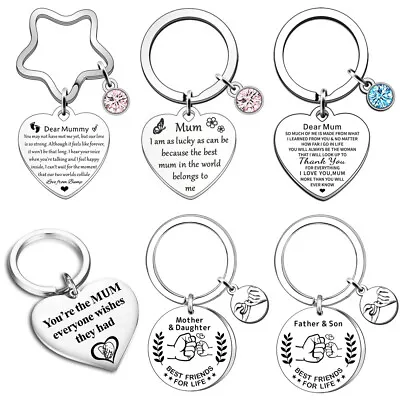 Gifts For Mum Dad Mother Father From Daughter Son Keyring Birthday Xmas Present • £3.99