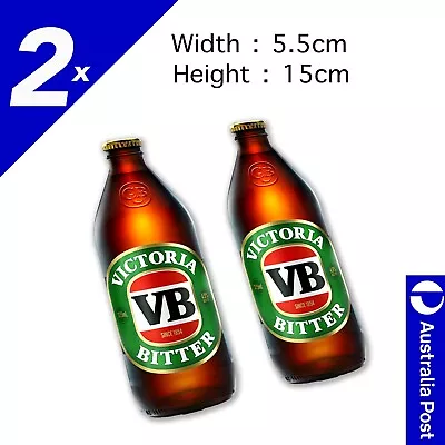 VB Bottle Sticker Suit Bar Camping Victoria Bitter Victoria Bitter X2 Sticker • $7.50