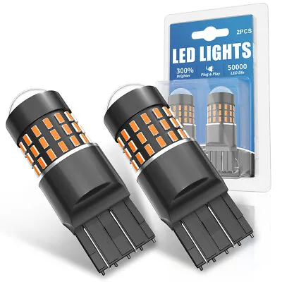 7443 7440 7440A For Toyota Sienna 2x LED Brake Parking Tail Light Bulbs Amber • $24.99