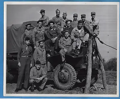 WW2 GIs Lifting Truck With A-Frame 8x10 Original Photo • $14.99