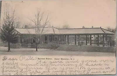 Postcard Railroad Station Upper Montclair NJ 1907 • $20