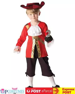 Captain Hook Pirate Peter Pan Disney Book Week Boys Child Costume Outfit • $50.81