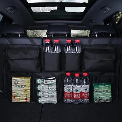 Car Trunk Organizer Oxford Interior Accessories Back Seat Storage Bag 4 Pocket • $11.99