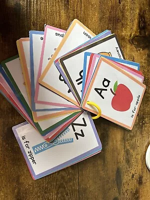 Alphabet Flash Cards A-Z Kids Toddlers Preschool Early Learning Resource • £3.50